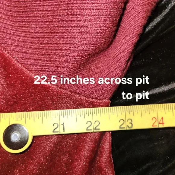 Women's 89th and Madison Open Front Waterfall Cardigan Burgundy - Picture 8 of 8